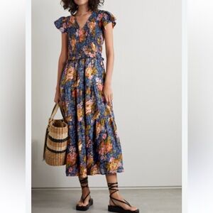 Pomander Place Tuckernuck Women's Quinn Dress Tier Mini Swing in Black Size M